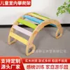 Estructura de Escalada Jardín de Infancia Equipo de Entrenamiento Sensorial Madera Maciza Entrenamiento Físico para Bebés Escalera de Escalada Estructura de Escalada Interior para Niños