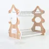 Estante para platos de hierro, organizador de platos para encimera de cocina, escurridor doméstico, estante para cubiertos, venta al por mayor para ventas transfronterizas