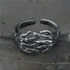 Anillo de Mano de Poder Retro para Hombre Estilo Frío Botón en Diez Dedos Anillo de Dedo para Comida Moda Anillo Estilo Punk Versátil