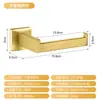 Estante para Toallas de Lavabo de Baño Transfronterizo Juego de Bañera Estante de Almacenamiento de Tubo Cuadrado para Baño Gancho para Toalla de Baño Toalla de Papel Ropa