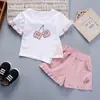 Comércio Exterior Coreano Verão Novo Terno Infantil para Meninos e Meninas Crianças Pequenas e Médias Algodão Sorvete Manga Curta Roupa Infantil Microempreendedorismo Daifa