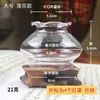 Pantalla de Lámpara de Vidrio Pequeña con Encaje Accesorios para Buda Resistente al Calor Transparente Nostálgico Retro Cubierta a Prueba de Viento para Lámpara de Aceite Portavelas
