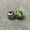 6mm Satélite Colorido Laser K9 Vidro Garra Pequena Redondo Proteína Cristal Iridescente Costurado à Mão Strass para Decoração de Roupas DIY