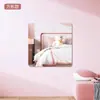 Espejo de Pared Autoadhesivo de Acrílico con Dibujos Animados para Guardería, Espejo de Tocador sin Clavos para Niños, Espejo de Maquillaje para Baño