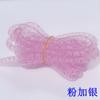 Tubo de malha elástica trançada colorido 4/8mm tubo de malha oca pele de cobra alta densidade DIY tubo de malha elástica para adereço de cabeça