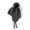 Gorro de Punto de Cachemira 2025 Otoño e Invierno Nuevo para Mujer, Universal, de Moda, Versátil, Casual, Cálido, Protección para Orejas y Frío