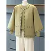 Conjunto de Duas Peças para Roupas de Mãe, Jaquetas de Primavera e Outono, Roupas Elegantes para Mulheres de Meia-Idade e Idosas, Roupas para Mãe, Roupas de Outono, Conjunto de Suéter Quente para Mulheres