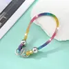 Correa de Teléfono con Pedrería Transfronteriza, Cadena de Cuentas Completamente de Diamante, Colgante de Cadena para Bolsos, Decoración de Bolsos, Correa de Teléfono para Muñeca, Cadena para Teléfono