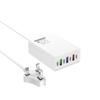 Cargador multipuerto 4PD 3USB con normativa transeuropea y americana, enchufe de carga rápida, venta directa de fábrica transfronteriza