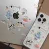 Filhote de Fonte Ilustração Jelly Adesivos Dachshund Manchado Alto Valor DIY Capa de Celular Decoração de Tablet Guka