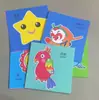 Recorte de Papel de Bebê Desenho Animado Animal Papel Quadriculado Origami Educação Infantil Artesanato Infantil DIY Criativo Papel Colorido