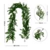 Decoração de Natal para Interior de Rattan de Agulha de Pinheiro de Borracha Macia Simulada Amazon Decoração de Planta Verde Simulada Norfolk Transfronteiriça