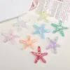 Acessórios de Resina DIY Desenho Animado Joias Estrela do Mar Cintilante Cola de Chantilly Grampo de Cabelo Capa de Celular Fivela de Sapato Chaveiro Pingente com