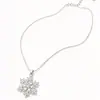 Collar de Copo de Nieve de Circonita Estilo Coreano de Verano 2026 para Mujer, Diseño Único, Moderno, Elegante, Sencillo, Colgante Suave Cadena para Clavícula