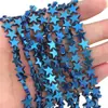 Estrela Preta de Cinco Pontas com Revestimento Nano Galvanizado Contas Acessórios Manuais DIY Joias Produtos Semi-Acabados Botões Contas Redondas Contas Soltas