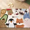 Capachos de Entrada com Desenhos de Animais Pequenos, Resistentes a Manchas e Fáceis de Cuidar, Capachos de Fio de PVC Cortáveis, Capachos de Porta de Entrada