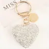 TEMU Gran Venta Llavero de Corazón con Diamantes Completos Colgante para Llave de Coche Etiqueta de Moda Abre Anillo de Llave de Amor