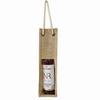 Bolsa de Juta para Vinho Estilo Nórdico, Sacola de Juta para Garrafa de Vinho, Película Transparente com Janela, Saco de Juta para Embalagem de Vinho
