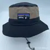 Sombrero de Verano Transfronterizo Sombrero de Cuenca Europeo y Americano Transfronterizo Secado Rápido Sombrero de Pescador Parasol y Sombrero de Protección Solar para Exteriores Sombrero de Color Retro Combinado de Ala Ancha