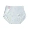 Pantaletas Menstruales de Algodón Puro Transpirables Antibacterianas Estampadas de Cintura Media para Niñas, a Prueba de Fugas con Zona de Entrepierna Extendida