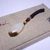 Suministro de material de semilla de imitación de jade de Xinjiang Hetian con colgante de piedra cruda de cuero, collar de jade blanco de Afganistán, colgante de fábrica, lote
