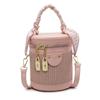 Bolsa de Mão Cilíndrica de Nicho da Moda para Mulheres 2025 Nova Versátil Bolsa de Ombro Transversal Estilosa para o Dia a Dia Bolsa para Celular Tendência