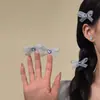 Pasador de Malla de Lujo Estilo Coreano Ultra Dulce con Pedrería Brillante, Diseño Único, Accesorio para el Cabello Personalizado y Exquisito