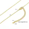 Collar Plano con Colgante de Cadena Plana en Forma de O de Acero Inoxidable Accesorios para Joyería DIY Cadena para Clavícula de Acero de Titanio Cadena Lisa Sencilla Versátil