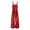 Roupas Femininas Europeias Americanas AliExpress Venda Quente Moda Vestido de Noite Sexy Costas Abertas Emagrecedor Alça Fina Vestido