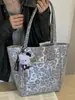 Bolso de mano retro con estampado de leopardo para mujer, tendencia de verano 2025, estilo western casual, gran capacidad, para el trabajo, para ir de compras, bolso de hombro