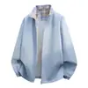 Chaqueta Nueva de Primavera y Otoño 2026 Estilo High Street para Hombres y Mujeres, Top de Marca de Pareja de Moda, Abrigo Casual a Cuadros Color-Block
