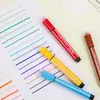 Deli 70655 Plumas de Acuarela para Estudiantes de Primaria con Sellos, Plumas de Colores Lavables para Dibujar a Mano Infantil 36 Colores