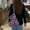 Bolso de Lona con Estampado Floral de Leopardo Dongdaemun Corea del Sur para Mujer Estilo Mismo que Caperucita Roja Bolso de Hombro Estampado para Estudiantes Lona para Mujer
