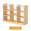 Gabinete de Juguetes de Madera Maciza para Jardín de Infancia Gabinete Combinado Gabinete de Almacenamiento para Niños Gabinete de Área Gabinete para Mochilas Gabinete de Materiales Didácticos Montessori Gabinete para Zapatos