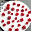 Esenciales de Año Nuevo Arte de Uñas Rojo Joyería Mixta Peonía Tridimensional Rosa Accesorios de Arte de Uñas Navideños Material de Arte de Uñas de Flores Suaves