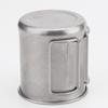 Camping Vaso de Agua Portátil Picnic Acero Inoxidable Vaso Antiguo Vintage Vaso Plegable para Café Vaso para Exterior Suministros para Camping