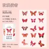 Paquete de pegatinas de día hermoso Serie Mariposa de Cristal joyería de mariposa cuenta manual pegatinas decorativas DIY 30 piezas 6 estilos