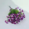 Hojas de Eucalipto Artificiales Populares Tallo Único Flor de Pensamiento Falsa para Decoración Interior del Hogar Decoración de Bodas Estilo Ins
