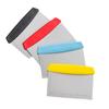Cortador cuadrado de fideos de acero inoxidable de cuatro colores en stock con báscula raspador de harina separador de fideos raspador de crema para hornear
