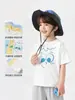 Camiseta de Manga Corta de Algodón Puro para Niños Europeos Verano 2026 Nueva Ropa Infantil Camisa de Media Manga de Verano para Niños