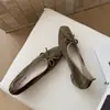 Zapatos de salón de suela blanda para mujer, con lazo empalmado, de corte bajo, que realzan la dulzura y el temperamento, con plataforma para aumentar la altura, estilo juvenil, pliegues suaves, bailarinas