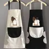 Fabricante de Avental Lavável à Mão Doméstico à Prova d'Água e de Óleo Cozinha Trabalho Doméstico Fofo Adulto Cozinha Trabalho Resistente a Manchas Roupa de Trabalho