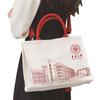 Bolsa de Lona Tridimensional Bolsa Tote com Logo Personalizado Bolsa de Ombro Versátil Elegante para Negócios Lona de Grande Capacidade Transversal