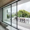 Puerta Corrediza Panorámica Aleación de Aluminio Vidrio Templado Balcón Sala de Estar División Comercio Exterior Ingeniería Puerta Corrediza Personalizada