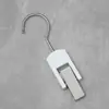 Loja de roupas gancho de madeira maciça clipe clipe de chapéu cabide de cachecol madeira original gancho de clipe único cachecol decorativo preto e branco gancho S
