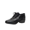Sapatos de Dança Femininos Fanghua Verão Respiráveis com Malha e Salto Anabela Solado Macio para Dança Moderna de Salão Dança de Salão Quadrada