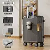 Carregamento USB Fechadura com Senha Mala de Viagem, Mala de Viagem com Contraste de Cores, Estojo de Viagem Durável para Estudante