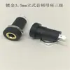 Interfaz de auriculares PJ-392A conector de audio y video de 3.5 mm PJ-391 estéreo con tuerca tornillo interior 3 pines