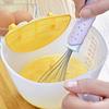 Taza medidora con filtro de gran capacidad con escala, taza de plástico para batir huevos, para hornear huevos con filtro de pantalla, tazón para lavar arroz de cocina