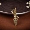 Latón Dawei Rey Demonio Kong Mortero Cobre Puro Colgante Retro Estilo Étnico Tibetano Retro Accesorios Colgantes Mango